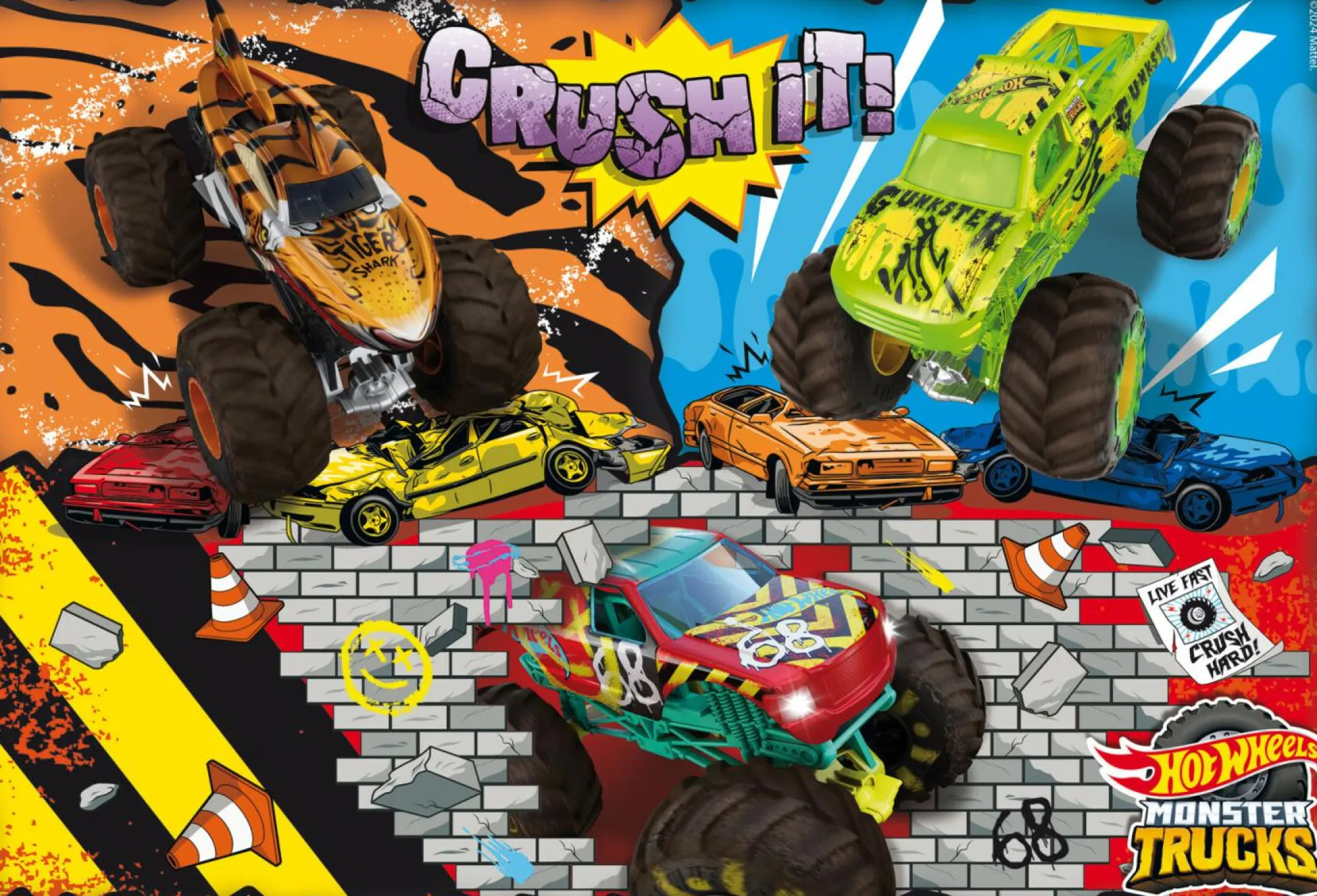 Hot Wheels puzzle maxifloor 2 x 60> Puzzle Per Bambini