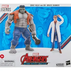 MARVEL Hulk grigio e dr. bruce banner: action figure legends per il 60° anniversario avengers – perfette per collezionisti> Action Figures