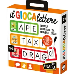 HEADU Il giocalettere – tombola delle parole per leggere e scrivere divertendosi> Giochi Per Imparare Le Lingue