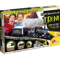 LISCIANI I’m a genius super laboratorio dei treni: costruisci un treno a vapore con luci, suoni e vapore reale> Giochi Scientifici