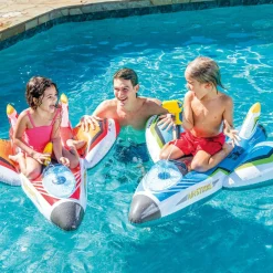 INTEX – cavalcabile aquascooter con pistola ad acqua, multicolore, 117×117 cm><noscript><img width=