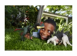 Jurassic World – predatori giganti, sinotiranno, dinosauro di grandi dimensioni con mossa d’attacco e kit di tracciamento, per il gioco classico e digitale, giocattolo, 4+ anni, hlp25> Macchinine Bambini