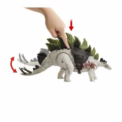 Jurassic World – predatori giganti stegosauro, dinosauro di grandi dimensioni con mossa d’attacco e attrezzatura di tracciamento, per gioco classico e digitale, giocattolo, 4+ anni, hlp24><noscript><img width=