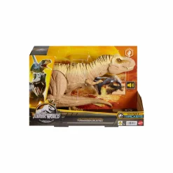 Jurassic World – t-rex caccia e divora, dinosauro action figure con azione d’attacco doppio morso, suoni e attrezzatura di tracciamento, 4+ anni, hnt62><noscript><img width=