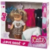 LOVE BEBÈ Kate fashion set – bambola con vestiti> Bambolotti