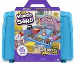 KINETIC SAND valigetta diner, 900 gr di sabbia colorata, 8 accessori e formine inclusi, sabbia cinetica, giochi per bambini e bambine, 3+ anni> Mosaici, Sabbia, Glitter