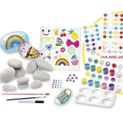 CREA MANIA Kit creativo di rock painting – trasforma sassi in capolavori artistici –> Kit Artistici E Pittura