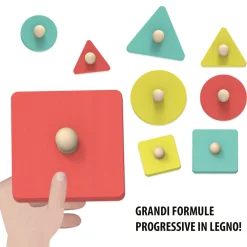 HEADU La mia prima casetta delle forme montessori.ogni forma al suo posto!made in italy><noscript><img width=