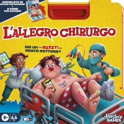 HASBRO GAMING L’allegro chirurgo, gioco da tavolo elettronico con valigetta tutto in uno – 2 modi di giocare – dai 6 anni in su -1 o più giocatori -10 min.> Giochi Di Società Per Bambini