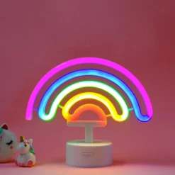 LEGAMI Lampada led effetto neon arcobaleno – it’s a sign – home sweet home> Gadget