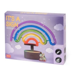 LEGAMI Lampada led effetto neon arcobaleno – it’s a sign – home sweet home> Gadget