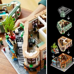 Lego 10297 boutique hotel, set modellini da costruire per adulti, edificio modulare da collezione con 7 minifigure><noscript><img width=