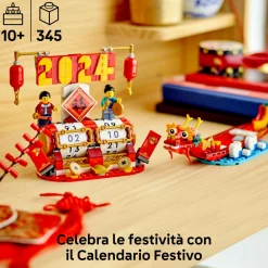 Lego 40678 calendario festivo, giochi creativi per bambini, 2 opzioni di costruzione, regalo per fan delle tradizioni cinesi><noscript><img width=
