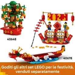 Lego 40678 calendario festivo, giochi creativi per bambini, 2 opzioni di costruzione, regalo per fan delle tradizioni cinesi><noscript><img width=
