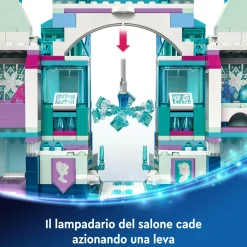 Lego ǀ disney 43244 il palazzo di ghiaccio di elsa, modellino da costruire di castello giocattolo, giochi per bambini 6+><noscript><img width=