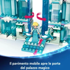 Lego ǀ disney 43244 il palazzo di ghiaccio di elsa, modellino da costruire di castello giocattolo, giochi per bambini 6+><noscript><img width=
