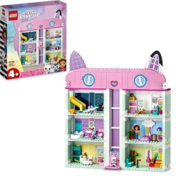 Lego 10788 la casa delle bambole di gabby, casa giocattolo a 4 piani e 8 stanze con i personaggi di gabby, regalo bambini 4+> Mattoncini