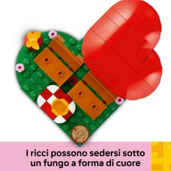 Lego 40711  l’appuntamento romantico dei ricci, giochi creativi per bambini 8+ con 2 animali giocattolo, un fungo e una base><noscript><img width=