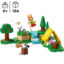 Lego Animal Crossing 77047 bonny in campeggio, giochi creativi per bambini 6+ con coniglietto giocattolo e tenda da costruire> Mattoncini