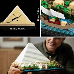 Lego architecture 21058 la grande piramide di giza, set da collezione per adulti, hobby creativi, decorazione per la casa> Costruzioni Per Adulti|Mattoncini