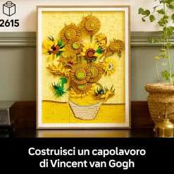 LEGO Art 31215 van gogh girasoli – quadro 3d da costruire, regalo adulti> Costruzioni Per Adulti|Mattoncini