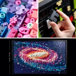 Lego art 31212 via lattea, kit modellismo per adulti, arte da parete con galassia da costruire, regalo creativo per lui o lei><noscript><img width=