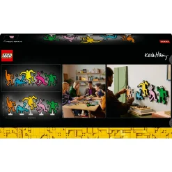 LEGO Art keith haring 31216 – opera da parete con figure danzanti, idea regalo per adulti creativi><noscript><img width=