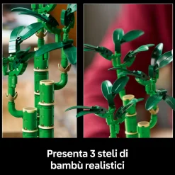 LEGO ICONS Lego botanicals 10344 bambù del buon auspicio, pianta artificiale da arredamento con vaso finto, regalo donna, uomo e adulti><noscript><img width=