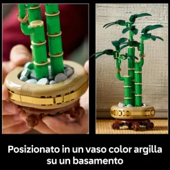 LEGO ICONS Lego botanicals 10344 bambù del buon auspicio, pianta artificiale da arredamento con vaso finto, regalo donna, uomo e adulti><noscript><img width=