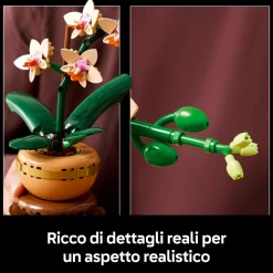 LEGO ICONS Lego botanicals 10343 mini-orchidea, fiori finti da costruire, botanical collection per adulti, idea regalo per donna o uomo><noscript><img width=