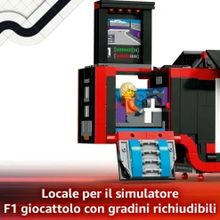 LEGO CITY 60445 autotrasportatore f1 con monoposto rb20 e amr24 f1 – camion giocattolo con 2 modelli di auto e 5 minifigure><noscript><img width=