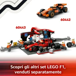 LEGO CITY 60445 autotrasportatore f1 con monoposto rb20 e amr24 f1 – camion giocattolo con 2 modelli di auto e 5 minifigure><noscript><img width=