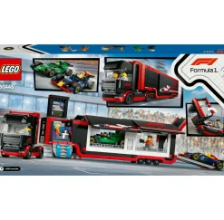 LEGO CITY 60445 autotrasportatore f1 con monoposto rb20 e amr24 f1 – camion giocattolo con 2 modelli di auto e 5 minifigure><noscript><img width=