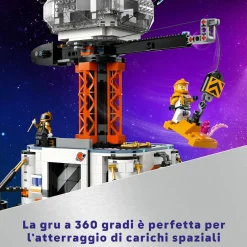 Lego city 60434 base spaziale e piattaforma di lancio, gioco per bambini 8+ con gru giocattolo, astronave, rover e 6 minifigure><noscript><img width=