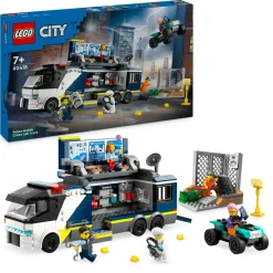 Lego city 60418 camion laboratorio mobile della polizia, giocattolo per bambini di 7+ anni con quad bike e 5 minifigure> Mattoncini