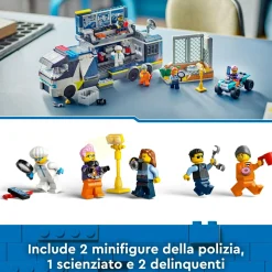 Lego city 60418 camion laboratorio mobile della polizia, giocattolo per bambini di 7+ anni con quad bike e 5 minifigure><noscript><img width=