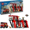 Lego city 60414 caserma dei pompieri e autopompa con camion giocattolo, 6 minifigure, cane e accessori, gioco per bambini 6+> Mattoncini