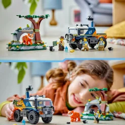 Lego city 60426 fuoristrada dell’esploratore della giungla, camion giocattolo con minifigure e tigre, giochi per bambini 6+><noscript><img width=