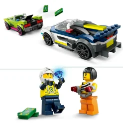 Lego city 60415 inseguimento della macchina da corsa, 2 modellini di auto della polizia, giocattolo per bambini di 6+ anni><noscript><img width=