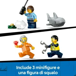 Lego city 60456 inseguimento motoscafo polizia: 2 barche, squalo 6+><noscript><img width=