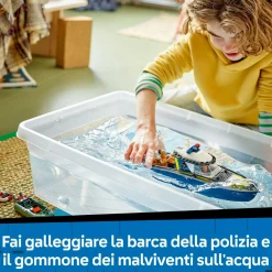 Lego city 60456 inseguimento motoscafo polizia: 2 barche, squalo 6+><noscript><img width=