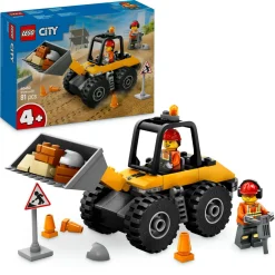LEGO CITY 60450 pala gommata gialla, escavatore giocattolo da costruire, veicolo da cantiere, giochi educativi per bambini 4+> Mattoncini