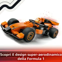 LEGO CITY 60442 pilota e monoposto mclaren f1, modello di macchina giocattolo da formula 1, regalo bambini 6+ fan delle auto><noscript><img width=