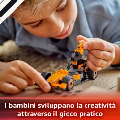 LEGO CITY 60442 pilota e monoposto mclaren f1, modello di macchina giocattolo da formula 1, regalo bambini 6+ fan delle auto><noscript><img width=
