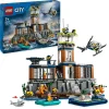 Lego city 60419 prigione sull’isola della polizia, giocattolo ricco di funzioni con elicottero, barca, gommone e 7 minifigure> Mattoncini