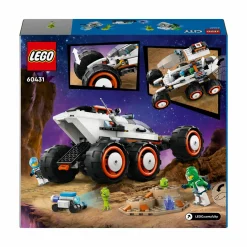 Lego city 60431 rover esploratore spaziale e vita aliena, giochi per bambini 6+ con 2 minifigure di astronauti, robot e 2 alieni><noscript><img width=