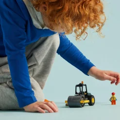 Lego city 60401 rullo compressore, set di costruzioni giocattolo per bambini di 5+ anni, veicolo da cantiere con operaio edile><noscript><img width=