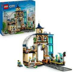 Lego city 60469 stazione centrale: veicolo, ascensore, binario 7+> Mattoncini