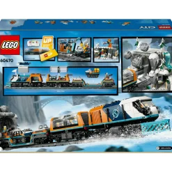 Lego city 60470 treno espresso artico: telecomandato, 22 binari 7+> Mattoncini
