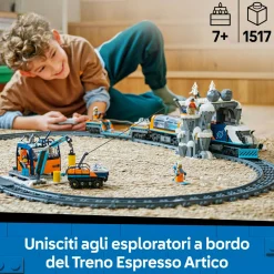 Lego city 60470 treno espresso artico: telecomandato, 22 binari 7+><noscript><img width=